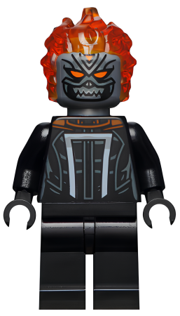 Минифигурка Lego Super Heroes Ghost Rider, Roberto 'Robbie' Reyes - Flat Silver Head sh0678 N